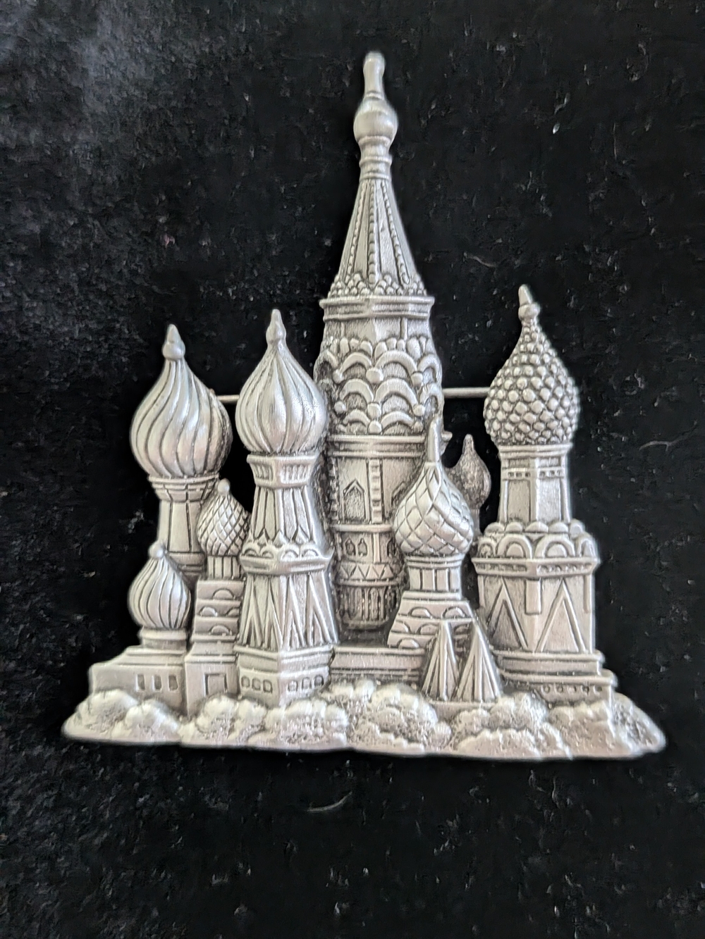 Jonette Jewelry Saint Basil's Cathedral Pewter Brooch Silver